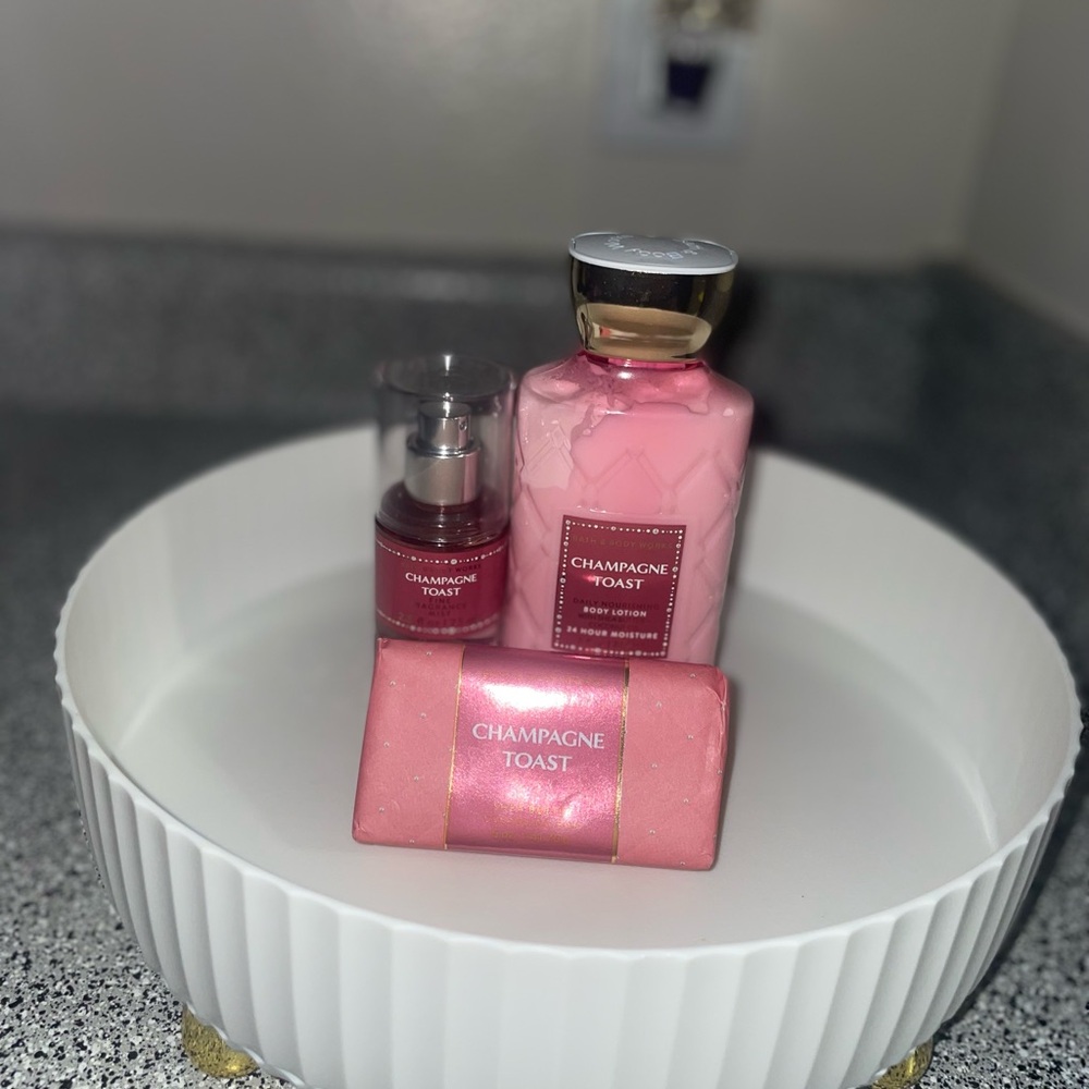 Champagne Pink Moisturizer and Body Oil Set